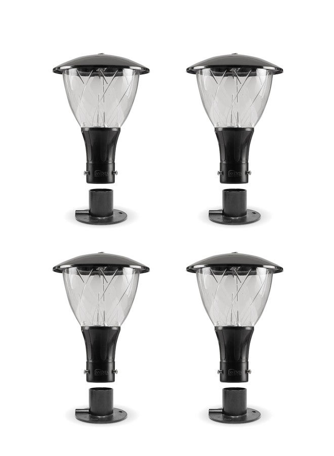 INVENTAA Emiko Gate Light for Home Gate Waterproof | Rustproof Gate Lamps for Outdoor Compound, Garden,Patio Piller Lights Gate Lights for Outdoor Waterproof (4 Pack) - Image 1
